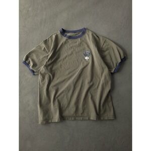 Vintage 2000s Y2K BUM Equipment Ski School USA Green OD Ringer T-shirt XL